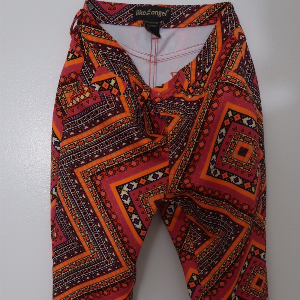 Stretch pattern pants